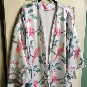 Silky jacket cardigan topper